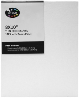 NEW-Art-Saver-8-x-10-inch-Canvas-Set-12-Pack-with-Bonus-Panel on sale