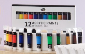 NEW-Art-Saver-Acrylic-12-Paint-Set on sale