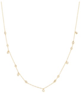 Station-Necklace-with-034-Carat-TW-of-Diamonds-in-10kt-Yellow-Gold on sale