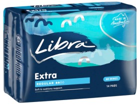 Libra-Extra-Pads-Regular-14-Pack on sale