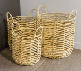 3-Pce-Woven-Paper-Basket-Set on sale