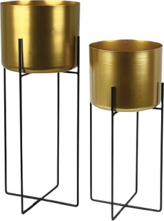 Metal-Planter-Stand-Gold on sale