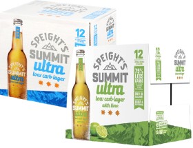 Speights-Summit-Ultra-Low-Carb-or-Speights-Summit-Ultra-Lime-12-X-330ml-CansBottles on sale