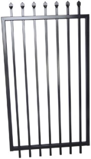 Protector-Aluminium-975-x-1800mm-Satin-Black-Galvanised-Steel-Security-Gate on sale