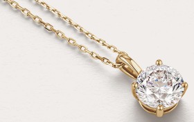 Solitaire-Pendant-with-1-Carat-TW-of-Diamonds-in-18kt-Gold on sale