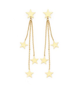 9ct-Star-On-Chain-Earrings on sale