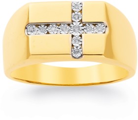 9ct-Mens-Diamond-Ring on sale