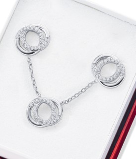 Sterling-Silver-Cubic-Zirconia-Circle-Gift-Set on sale