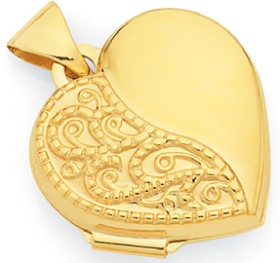 9ct-15mm-Engraved-Heart-Locket on sale