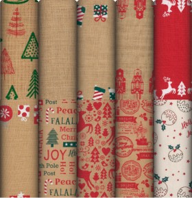 Christmas-Furnishing-Fabrics-by-the-Metre on sale
