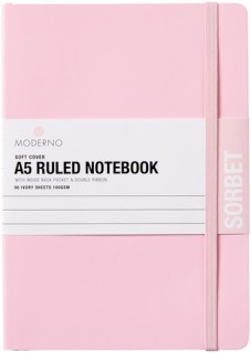 WHSmith-Moderno-Colour-A5-Ruled-Notebook-Sorbet on sale
