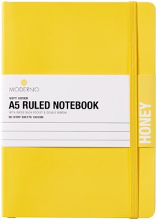 WHSmith-Moderno-Colour-A5-Ruled-Notebook-Honey on sale