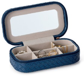 Navy-Leatherette-Travel-Jewellery-Case-with-Mirror on sale
