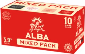 Alba-Sparkling-Range-10-x-250ml-Cans on sale