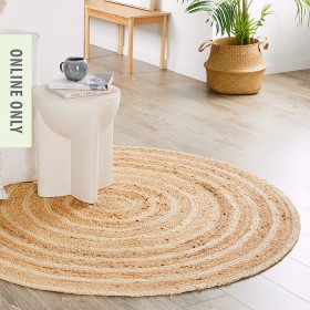 Eco+Collection+Jute+Circles+Round+Rugs