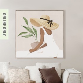 Design-Republique-Plant-Lady-Framed-Wall-Art on sale