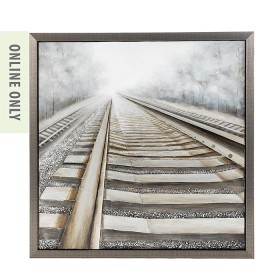 Design+Republique+Framed+Train+Tracks+3D+Art