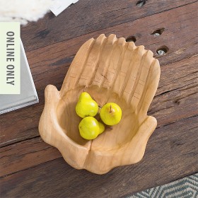 Design-Republique-Teak-Serving-Hands-Bowl on sale