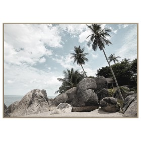 Design-Republique-Kai-Rocky-Palm-Framed-Canvas on sale