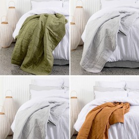 eco+anthology+100%25+Linen+Quilted+Throws