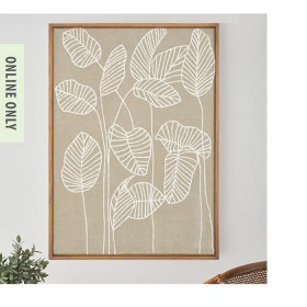 Design-Republique-Esha-Embroidered-Flowers-Framed-Wall-Art on sale
