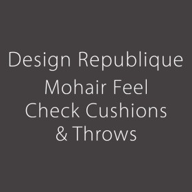 Design+Republique+Mohair+Feel+Check+Cushions+%26amp%3B+Throws