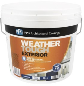 PPG-Paints-10L-Weather-Tough-Exterior-Paint on sale