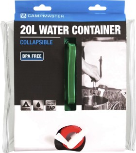 Campmaster-20L-Collapsible-Water-Container on sale
