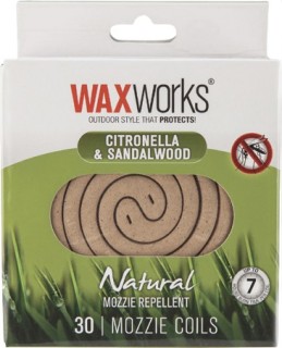 Waxworks-Citronella-Sandalwood-Mosquito-Repellent-Coils-Pack-of-30 on sale