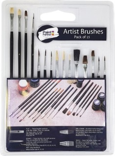 Paint-Parnter-15-Pce-Artist-Brush-Set on sale