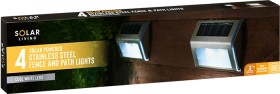 Deluxe-Solar-Stainless-Fence-Light-4-Pack on sale