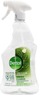 Dettol-Tru-Clean-Antibacterial-Surface-Cleaner-Spray-500ml on sale