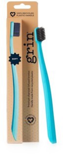 NEW-Grin-100-Recycled-Toothbrush-Mixed-Mint-Ivory-Soft-Pack-of-8 on sale