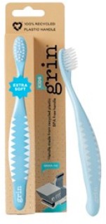 NEW-Grin-Kids-100-Recycled-Toothbrush-Mixed-Pink-Blue-Soft-Pack-of-8 on sale