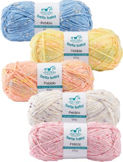 Bella-Baby-Pebble-Yarn-100g on sale
