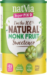 Natvia-Monk-Fruit-Sweetener-200g on sale