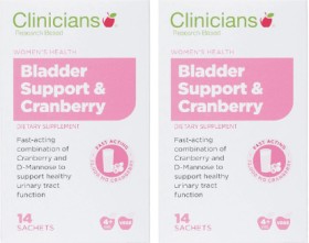 Clinicians-Bladder-Support-Cranberry-14-Sachets on sale