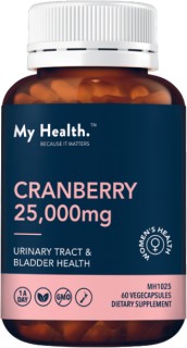 My-Health-Cranberry-25000mg-60s on sale