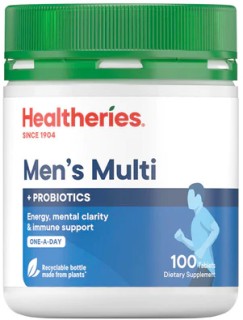 Healtheries-Mens-Multi-with-Probiotics-One-A-Day-100-Tablets on sale