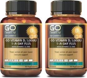 GO-Healthy-GO-Vitamin-D3-1000IU-Vit-C-Zinc-60-VegeCapsules on sale