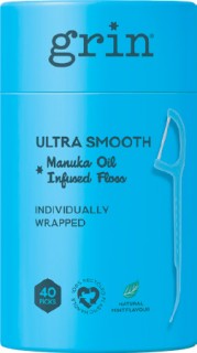 NEW-Grin-Ultra-Smooth-Manuka-Oil-Infused-Floss-40-Picks on sale