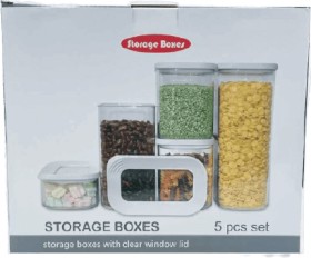 Storage-Boxes-Air-Tight-5-Piece-Set on sale