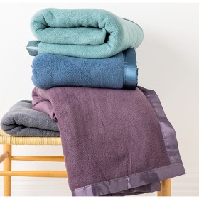 Satin-Bound-Polar-Fleece-Blankets on sale