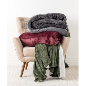Sherpa-Lined-Fleece-Blankets on sale