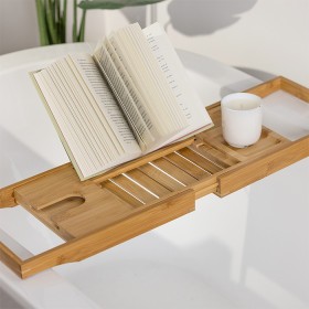 Solace-Bamboo-Extendable-Bath-Shelf on sale