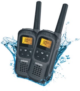 Oricom-2W-IPX7-Waterproof-Handheld-UHF-CB-Radio-Twin-Pack on sale