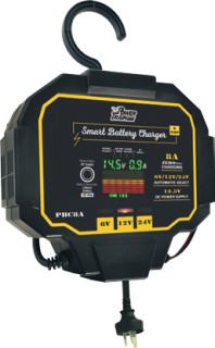 Power-Train-6V12V24V-8A-Fully-Automatic-7-Stage-Battery-Charger on sale