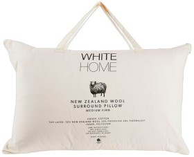 White-Home-NZ-Wool-Pillow on sale