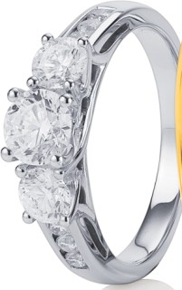 18ct-White-Gold-Diamond-Ring on sale