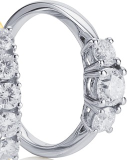 18ct-White-Gold-Diamond-3-Stone-Ring on sale